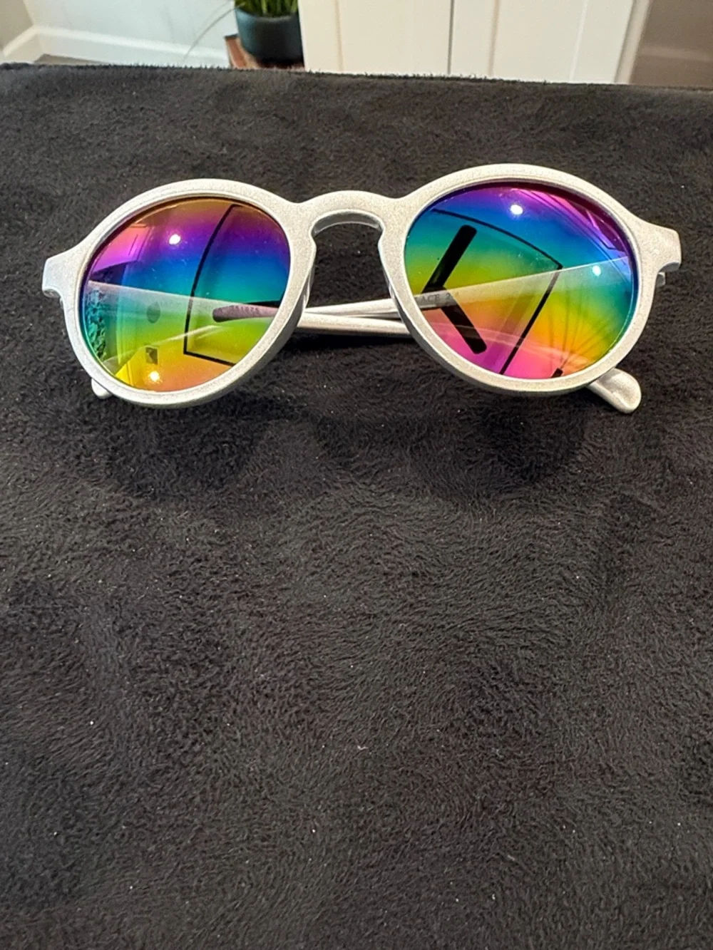 Source Unknown Purple Glitter Kids Sunglasses